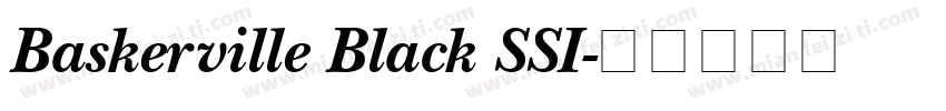 Baskerville Black SSI字体转换